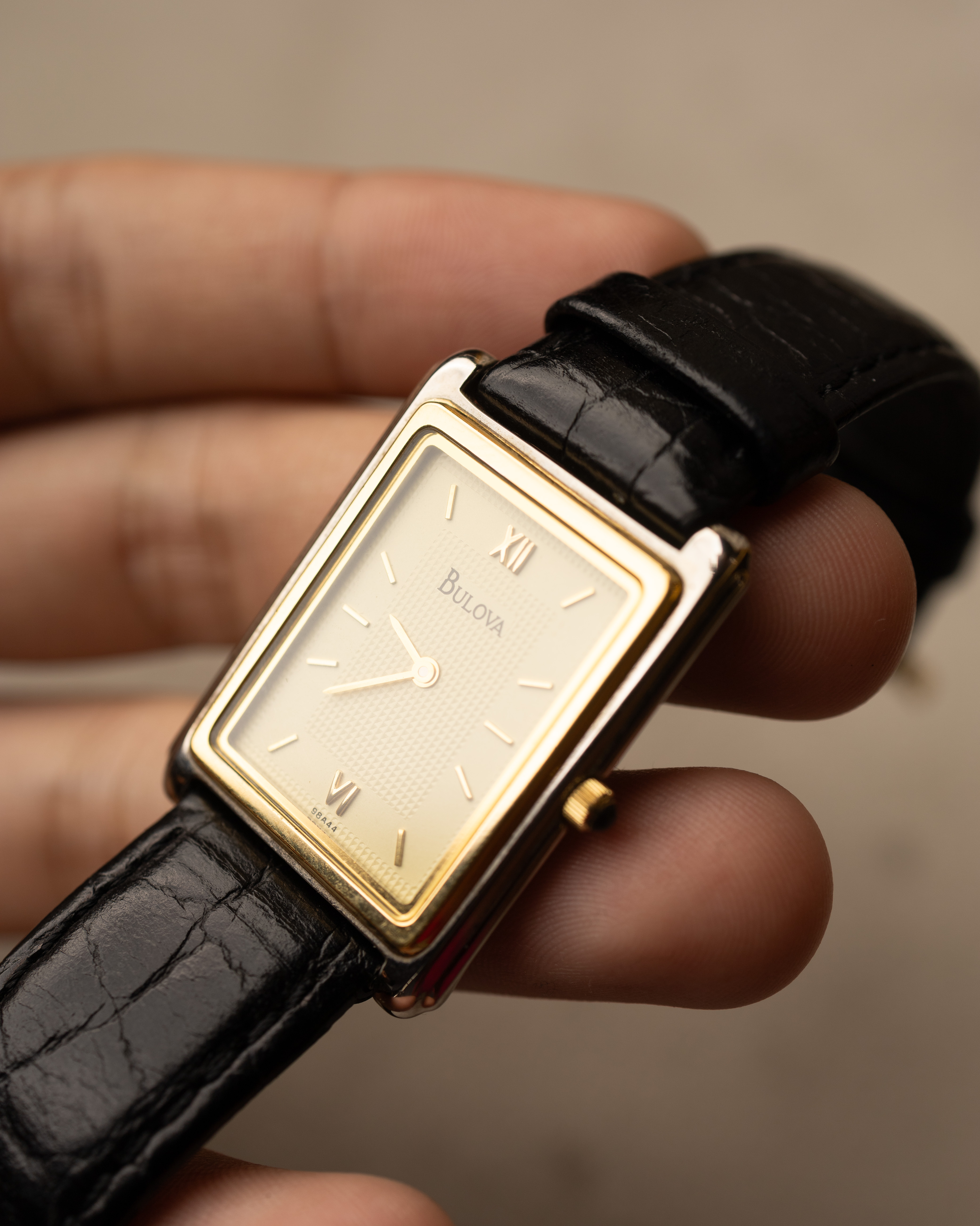 Bulova Tank - Detalhe Mostrador