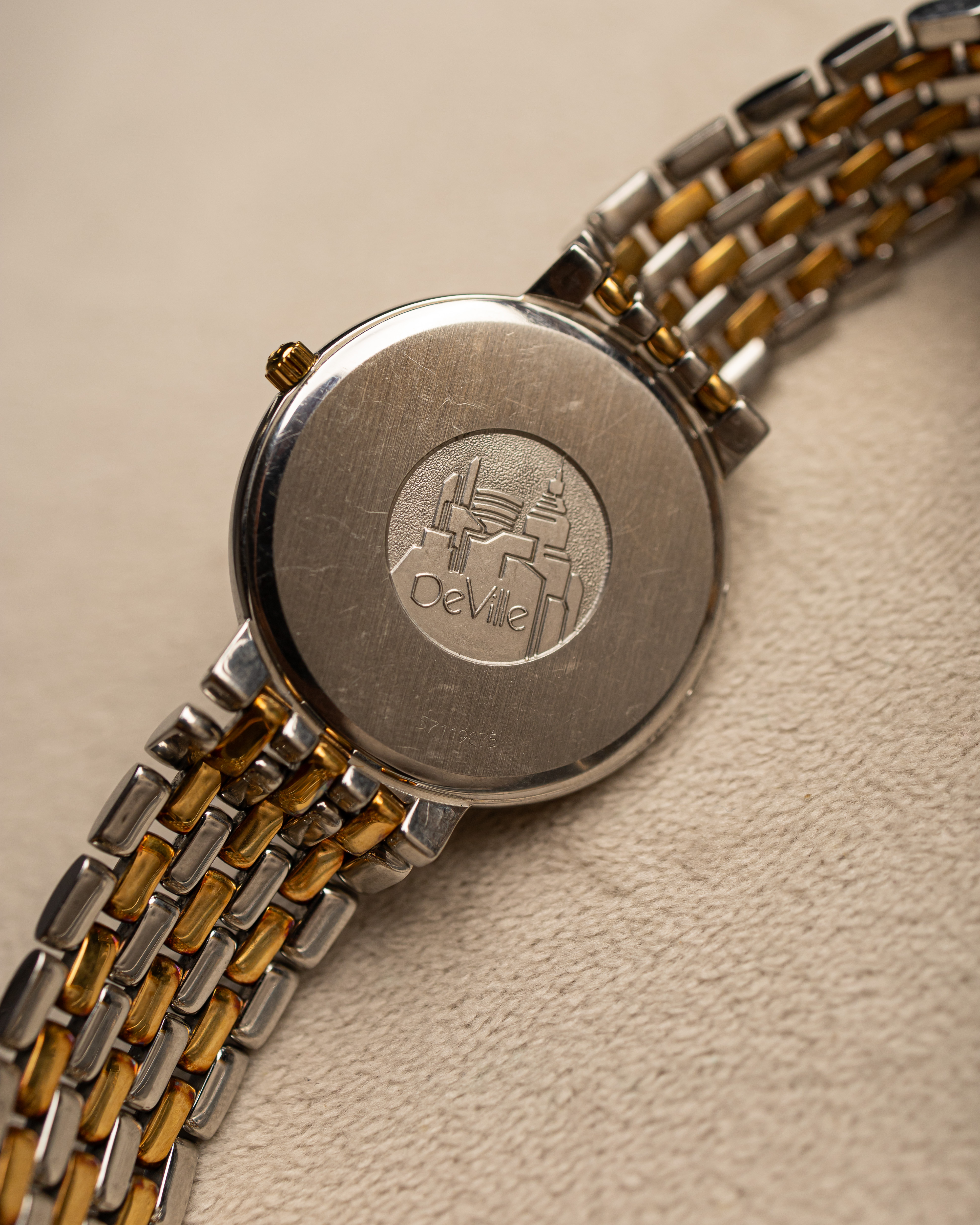 Omega De Ville Bi-Metal - Pulseira