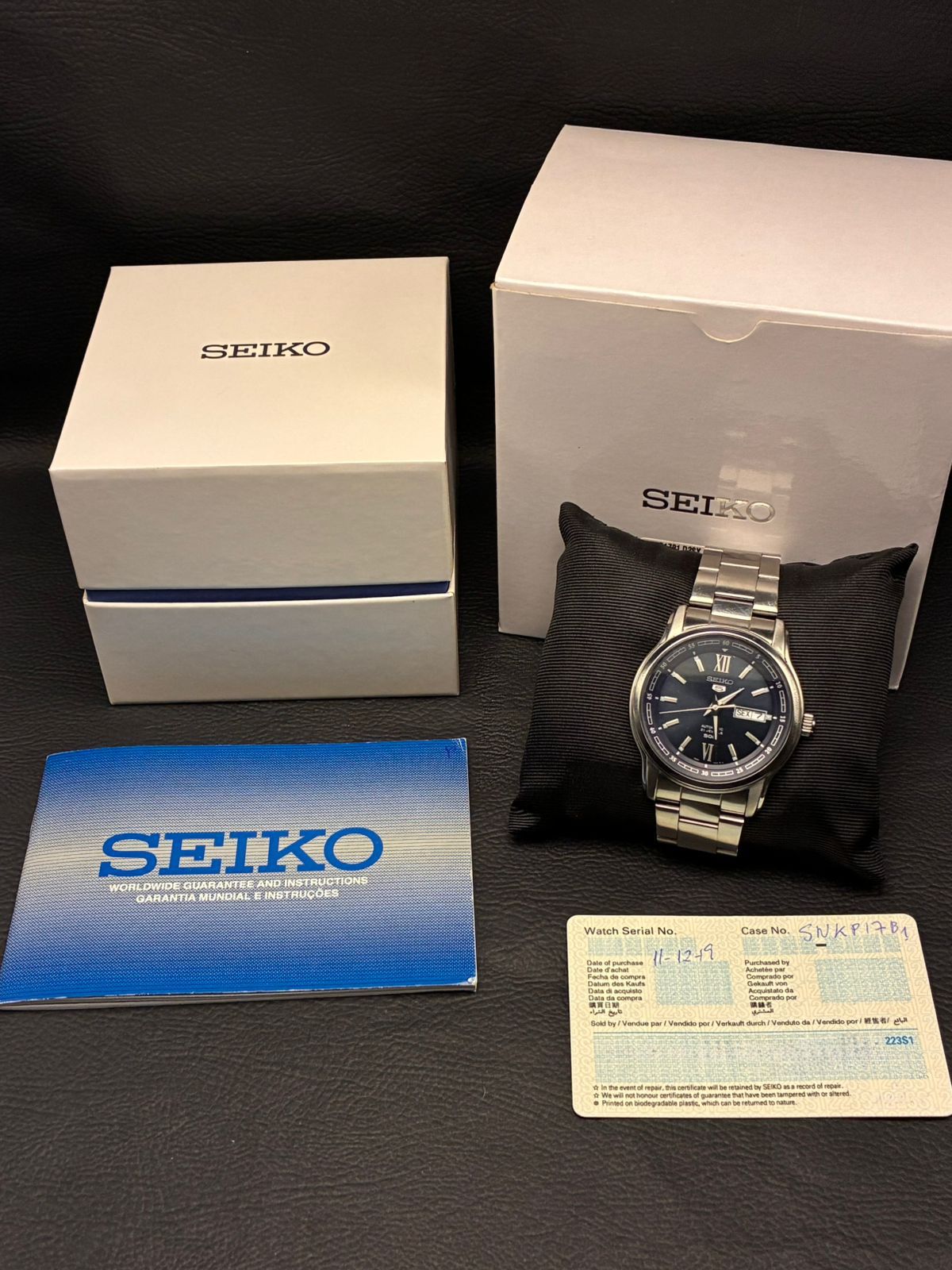 Seiko SNKP17 Blue Dial - Lateral