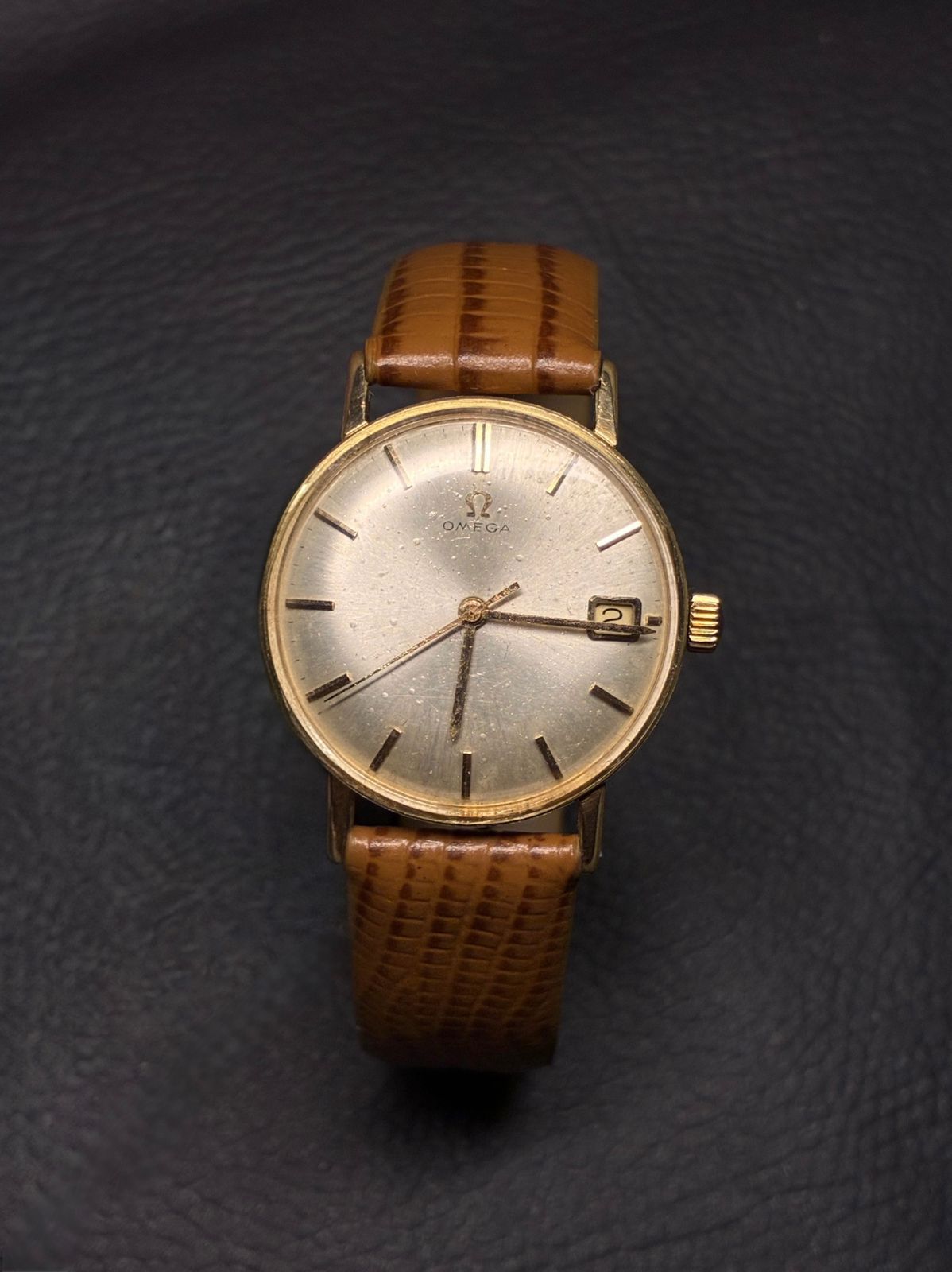 Omega Gold and White Dial
