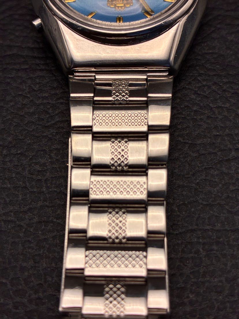 Orient 3 Estrelas Azul - Detalhe