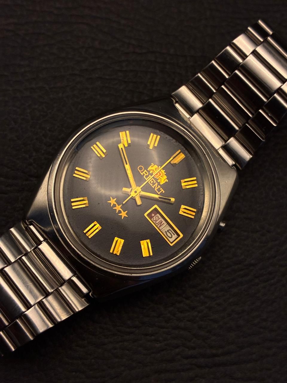 Orient 3 Estrelas Dial Preto
