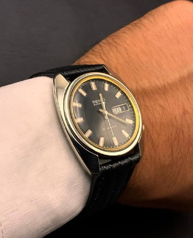 Seiko Black Automatic - Detalhe