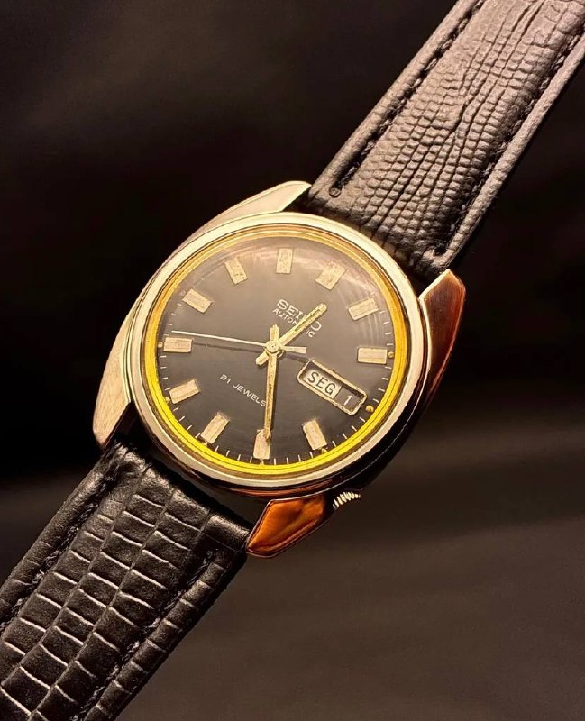 Seiko 5 Black Automatic